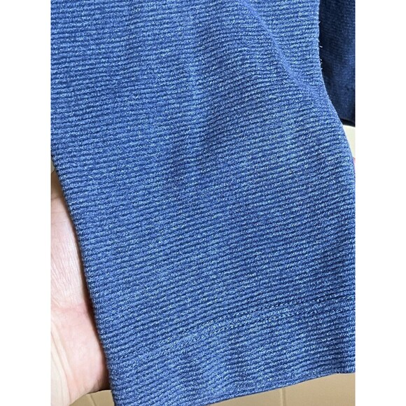 Van Heusen 1/4 Zip Men's XL Blue Long Sleeve Pull Over India Cotton Polyester - Picture 3 of 7